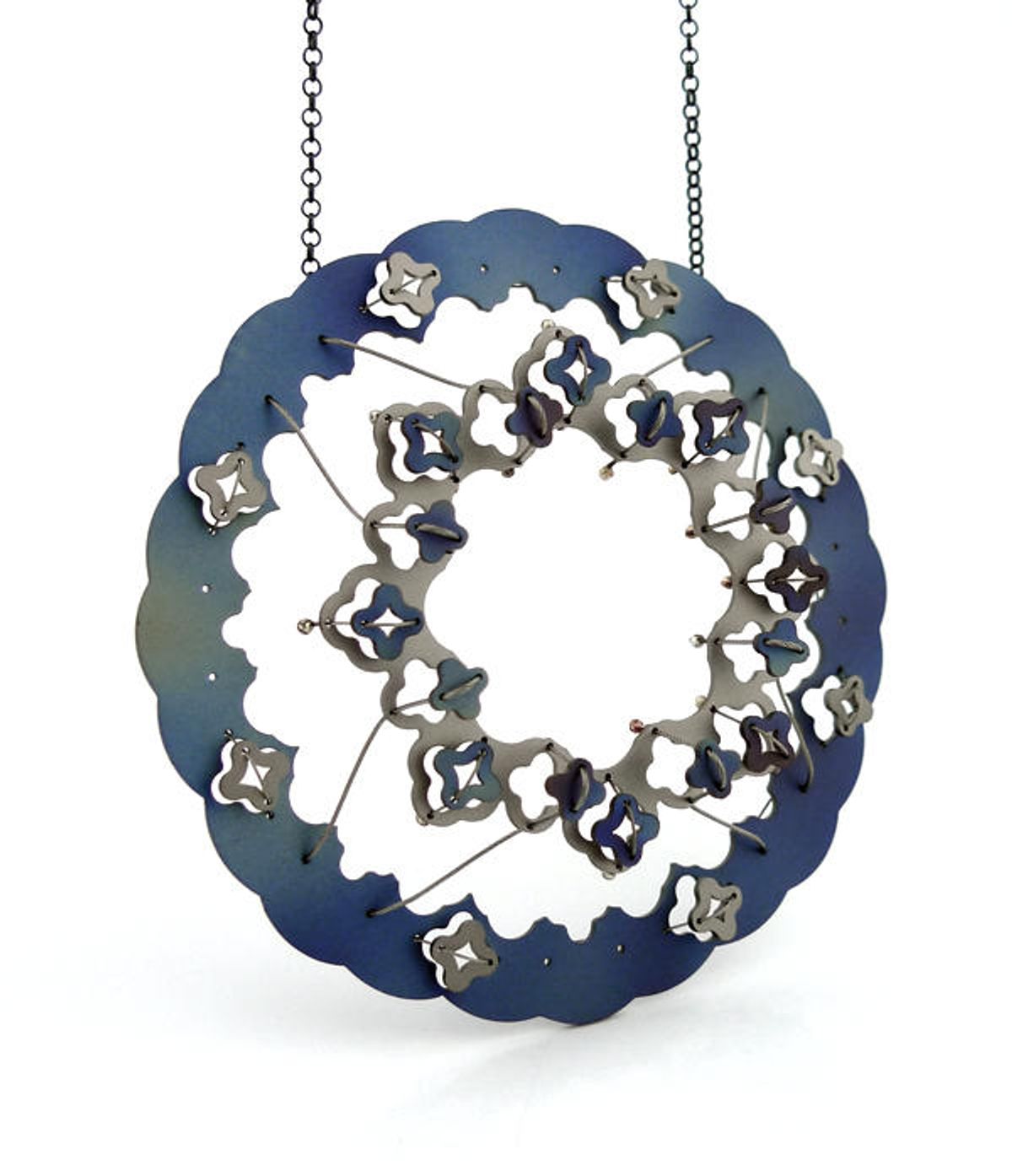 Blue Frilled Window