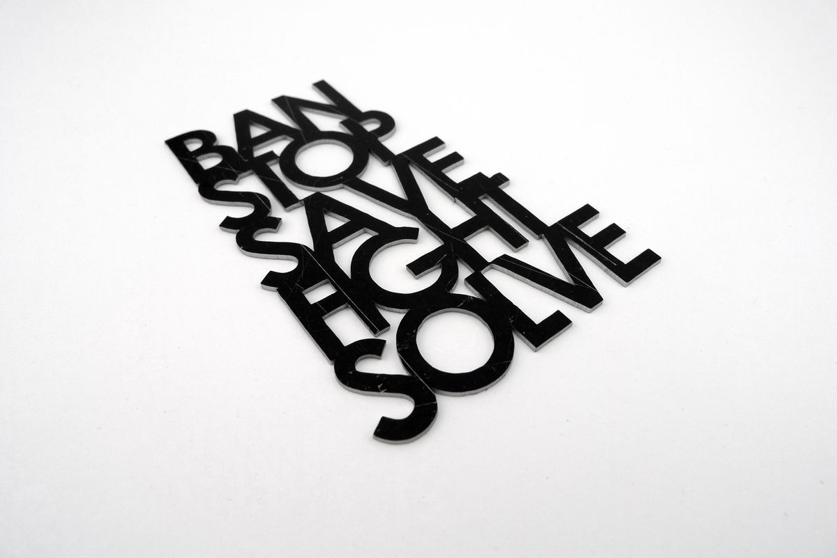 BanStopSaveFightSolve - brooch — image 2 of 4