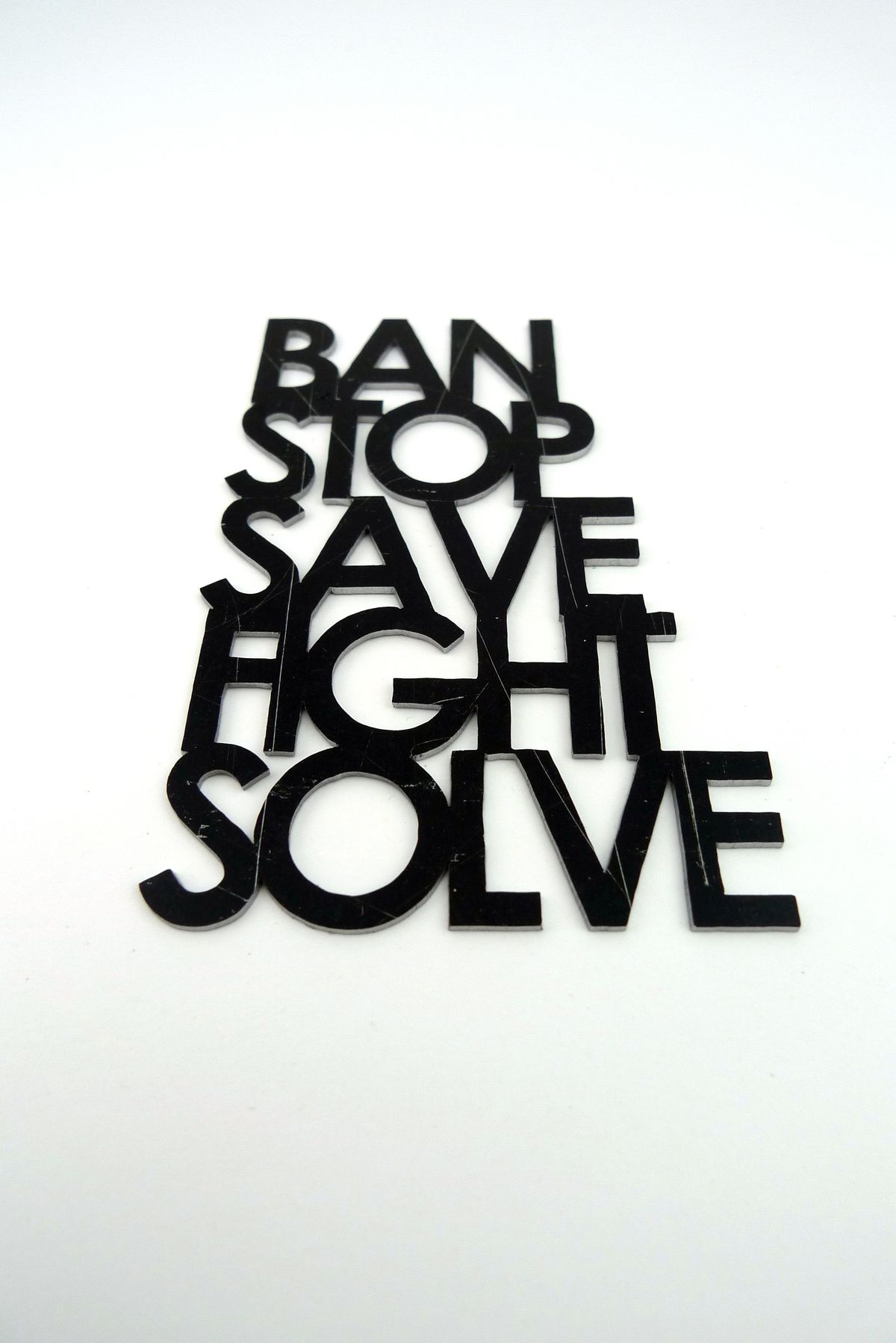 BanStopSaveFightSolve - brooch — image 3 of 4