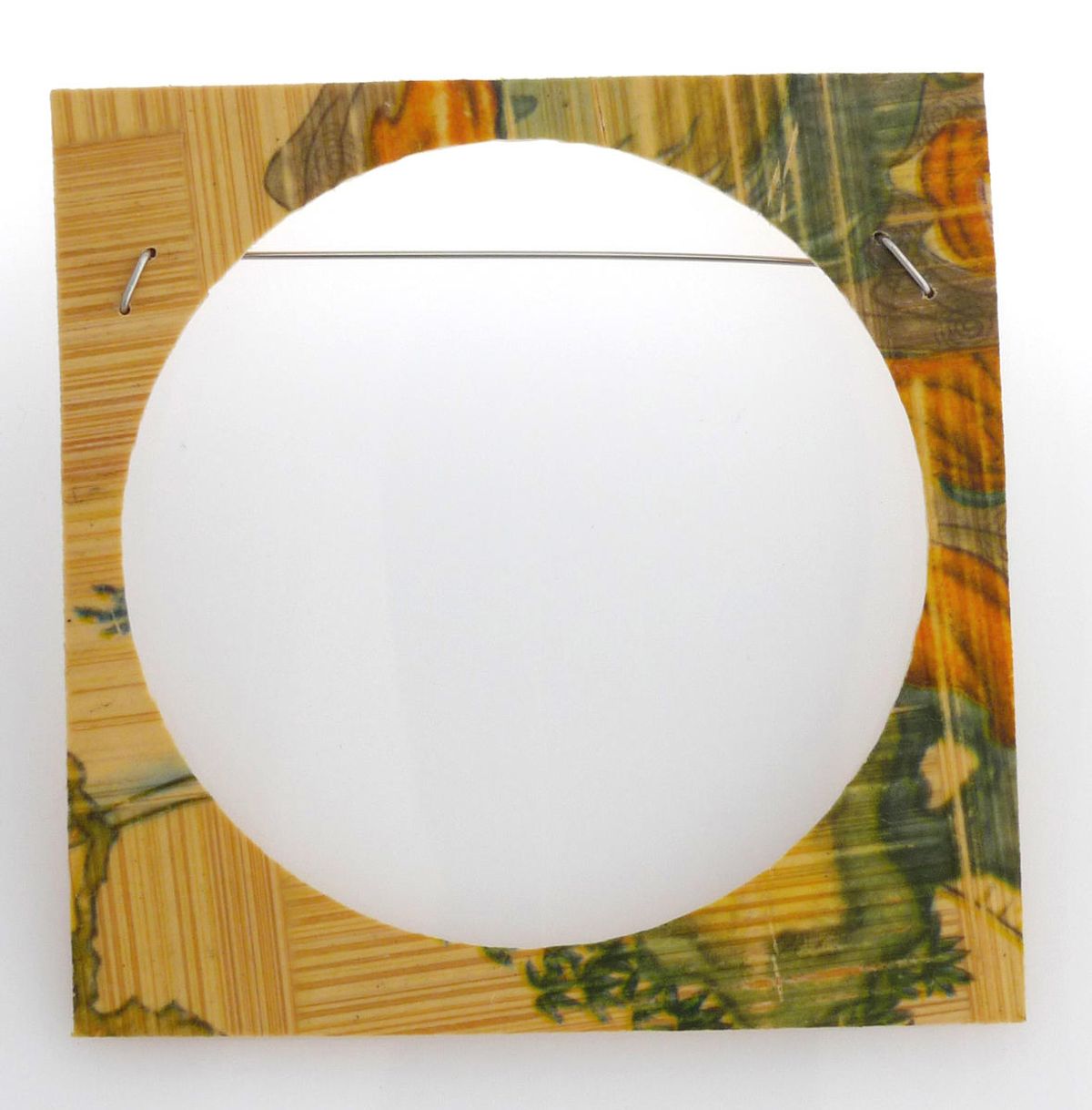 Planar Radial Pattern Bamboo - neckpiece + void — image 2 of 2