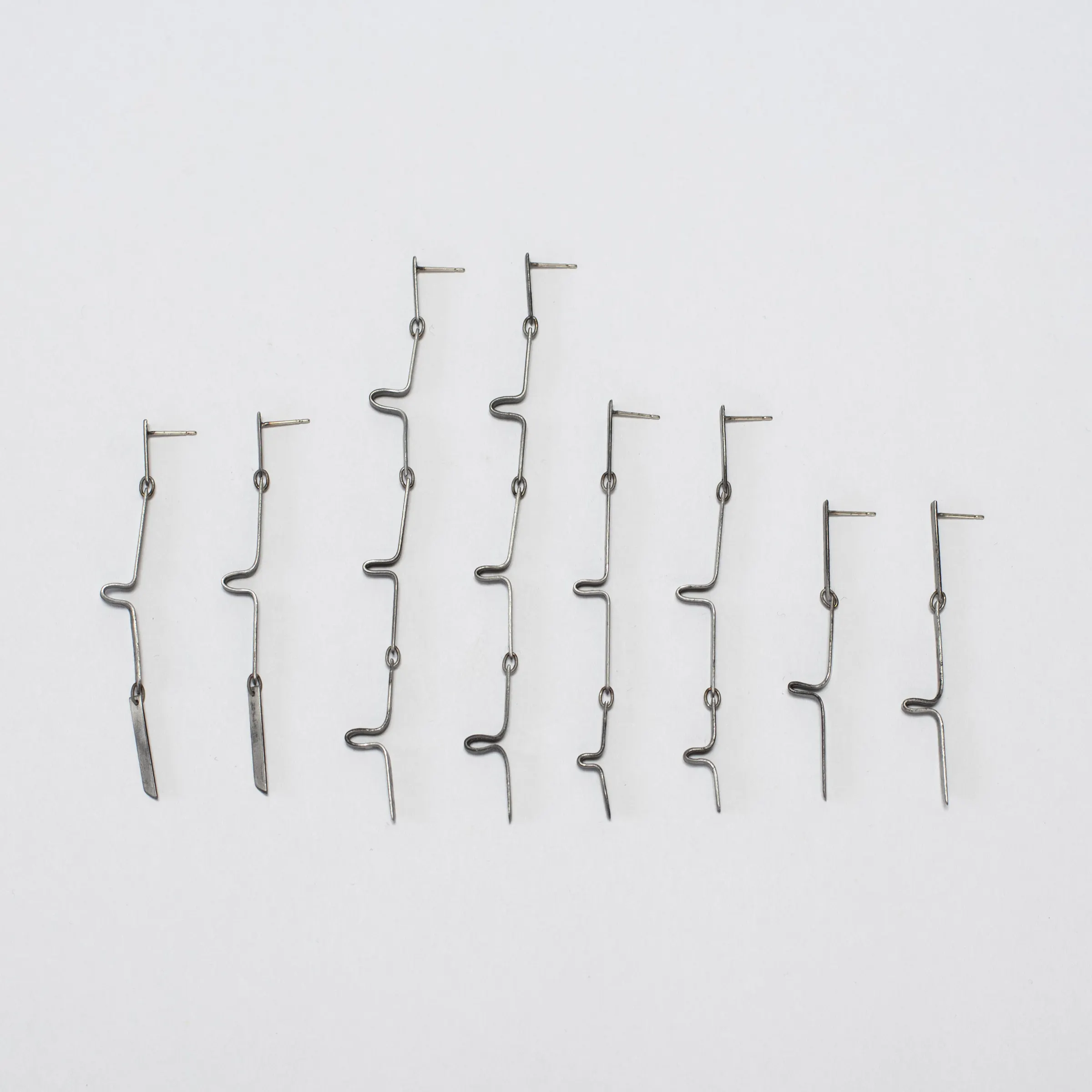 Fold chain - double earring — image 3 of 3