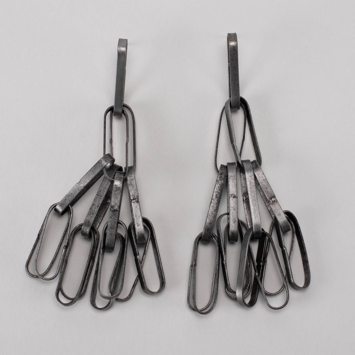 Sweeper Blade 4 Tier Earrings - Flat Front