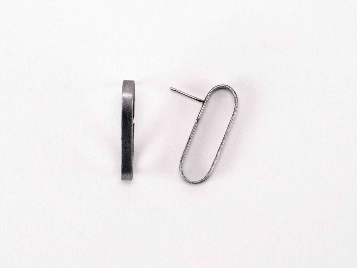 Sweeper Blade Single Link Earrings - Flat Front — image 4 of 8