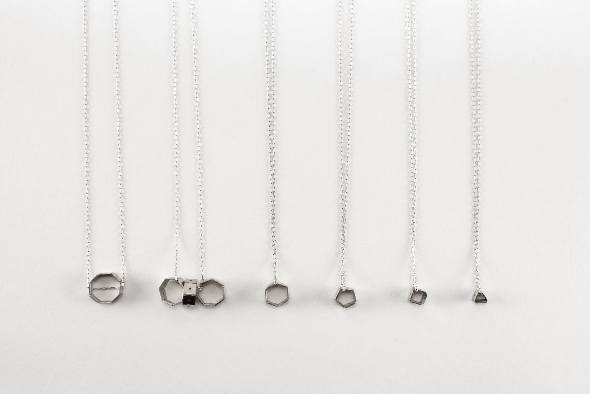 Pixel Pendant - small square — image 4 of 4