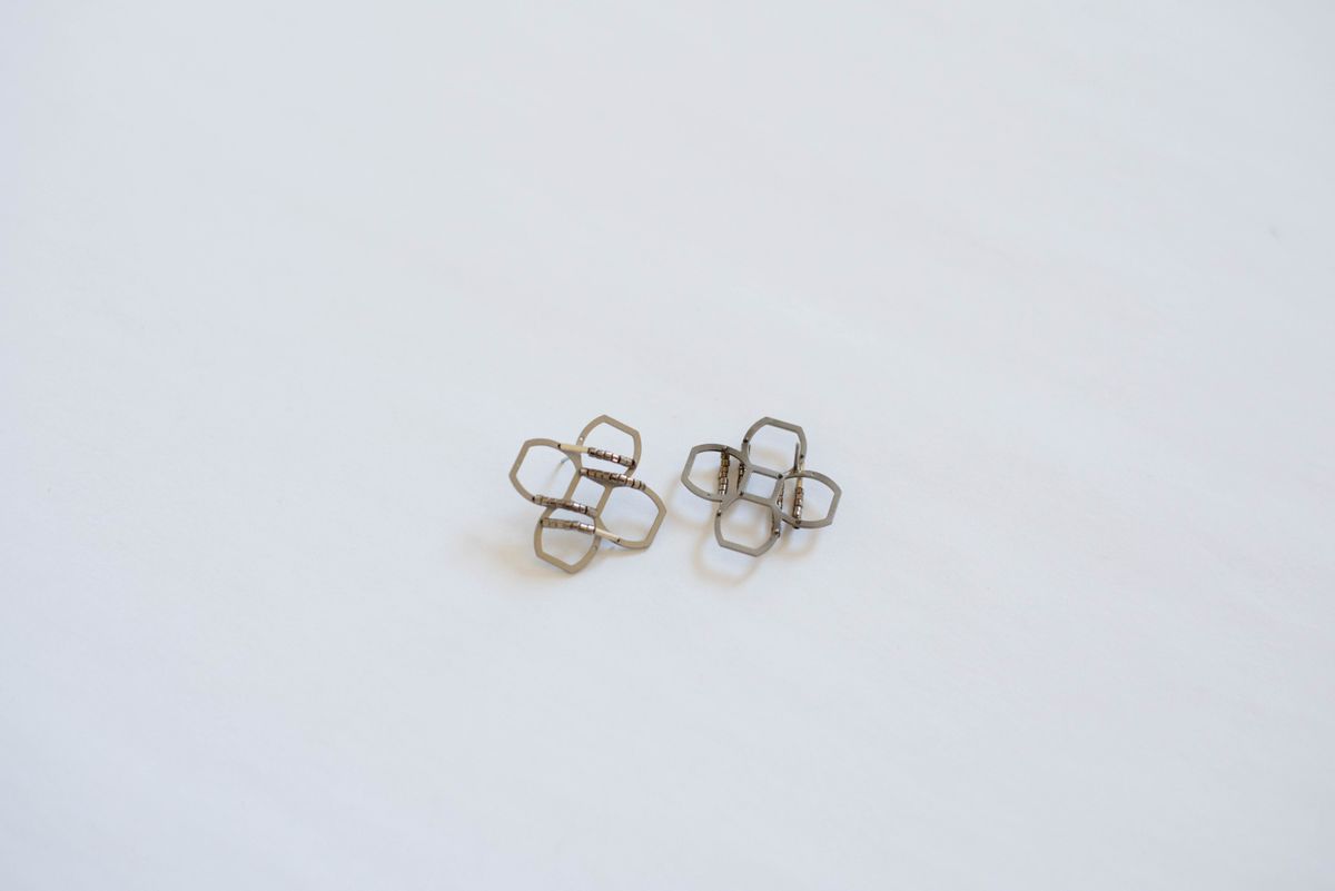 La Geometrie Seed-Bead Quadrant Earrings — image 1 of 3