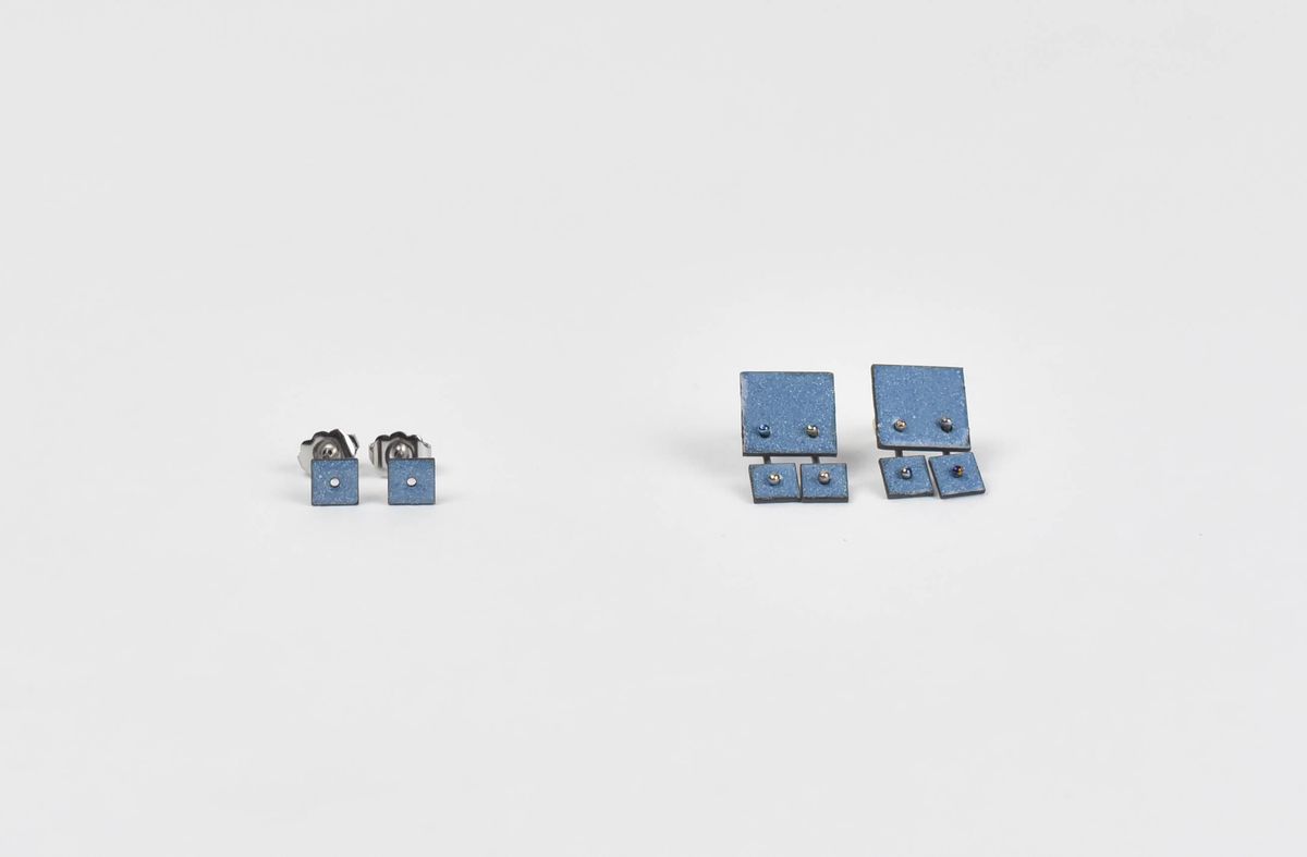 resist - single pixel - earrings — image 2 of 2