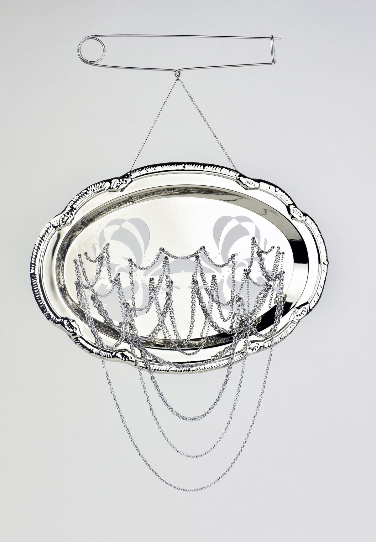 Fuse-Sun Mirror Neckpiece and Brooch — image 2 of 3