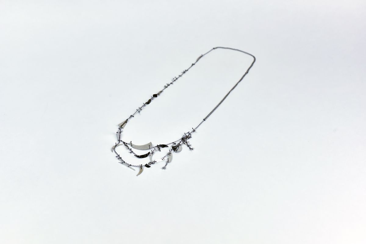 Fuse-Sun Mirror Neckpiece and Brooch — image 3 of 3