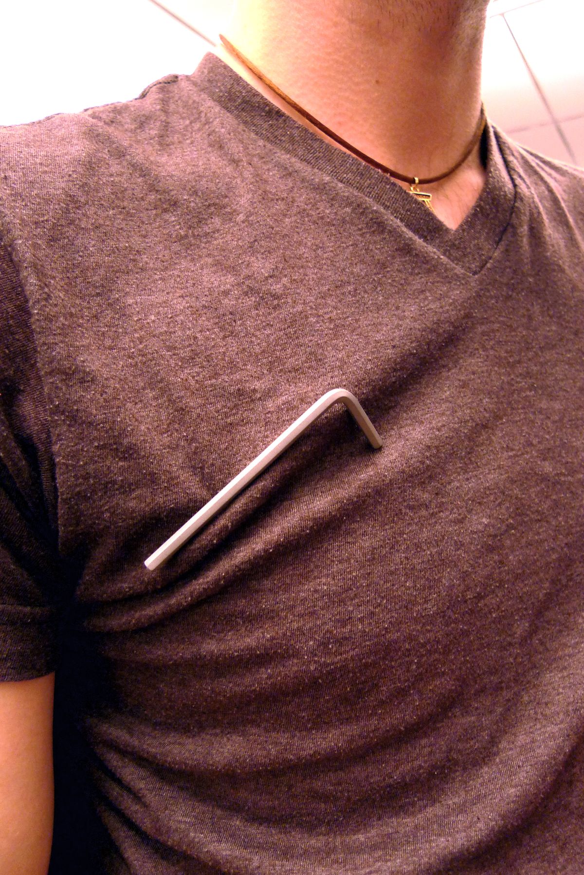 Hex Key Brooch — image 2 of 4