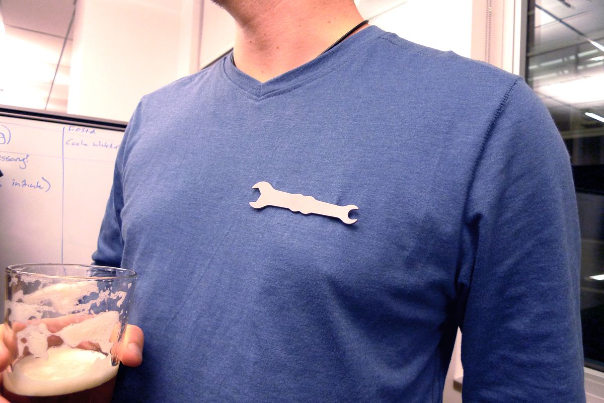 Bike Wrench Brooch — image 2 of 4