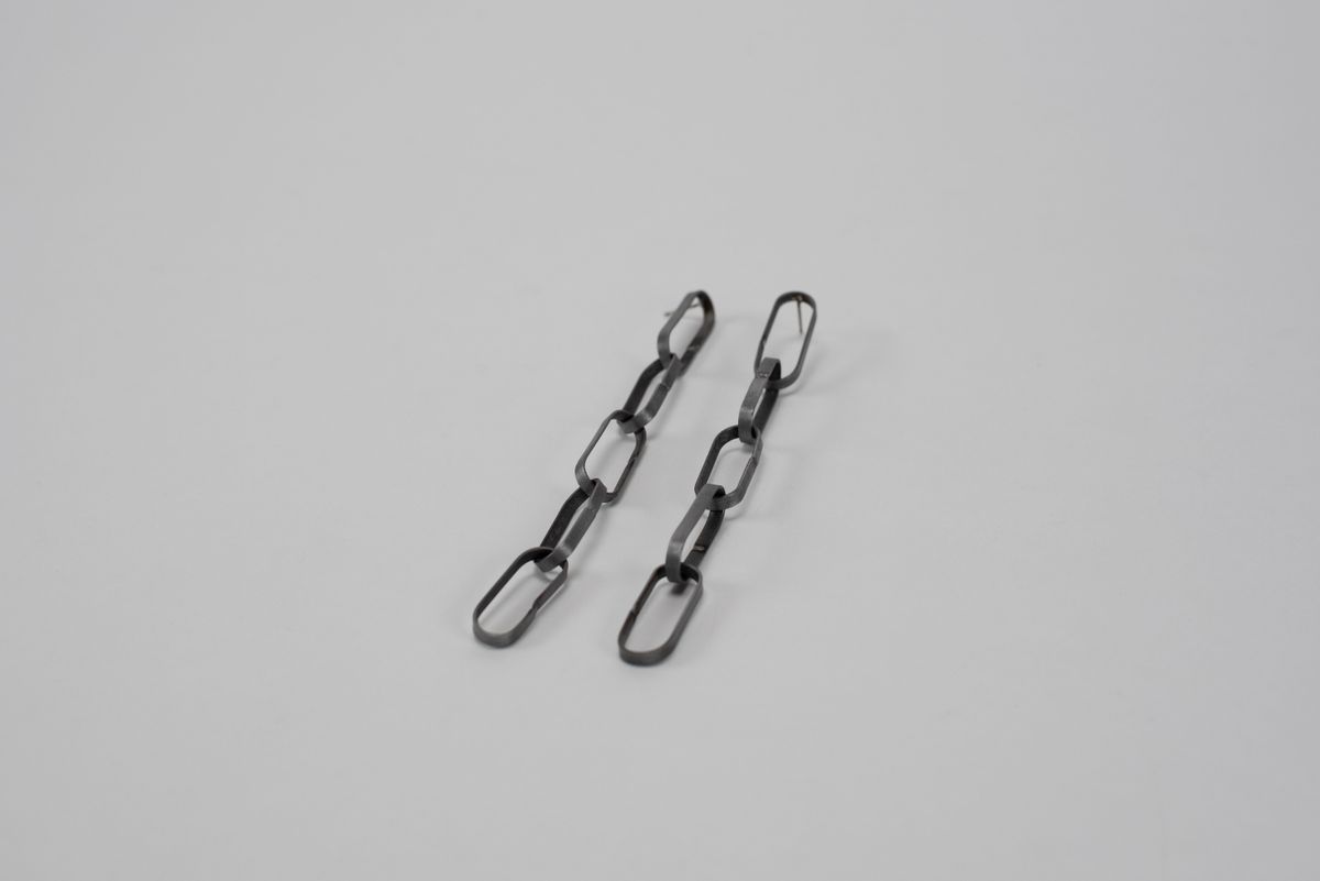 Sweeper Blade 5 link earrings — image 2 of 2