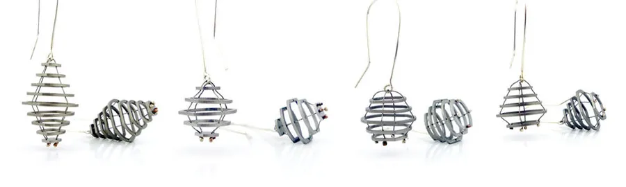 Point Line Plane Earrings — image 2 of 2