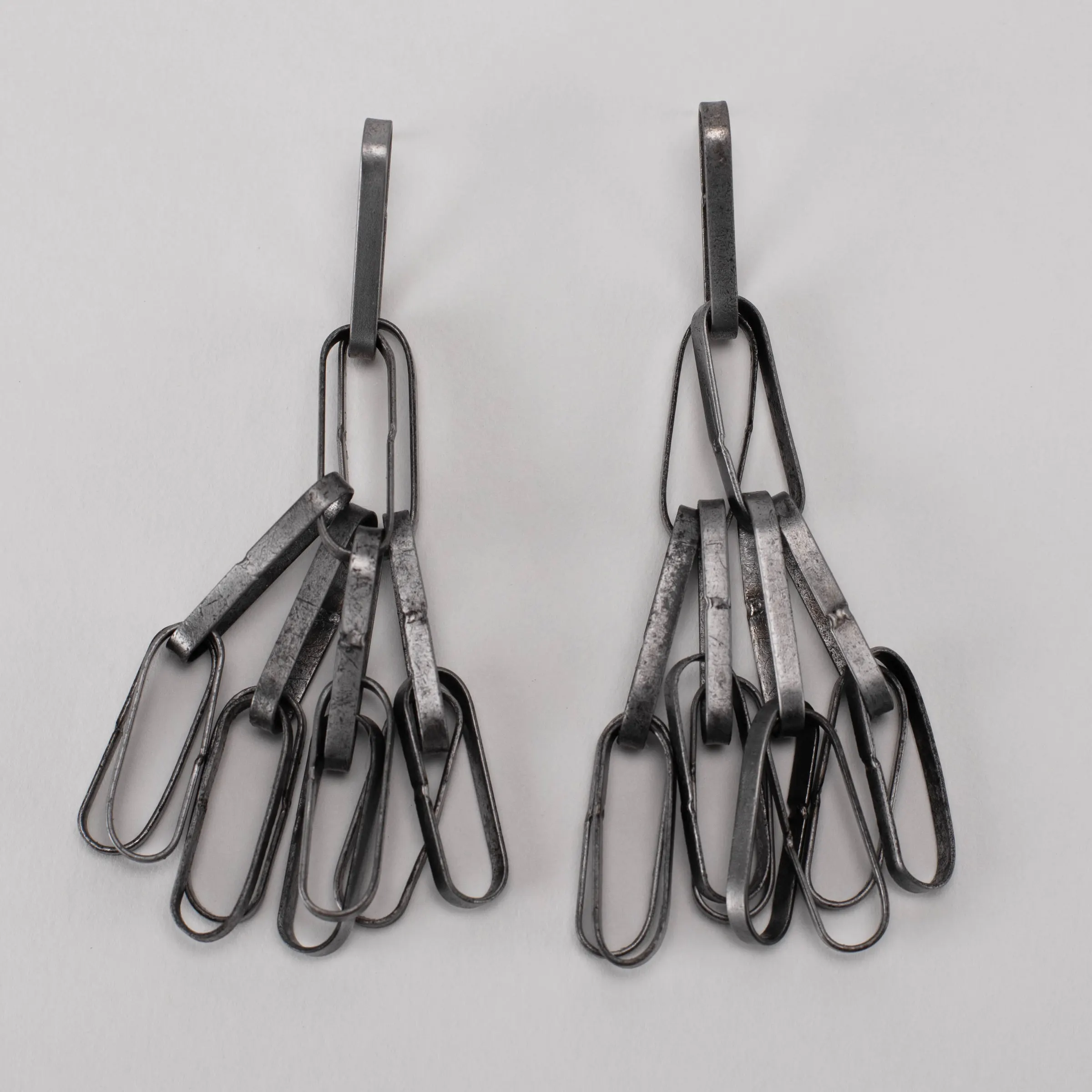 Sweeper Blade 4 Tier Earrings - Flat Front