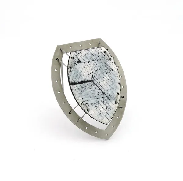 Parallel Planes brooch I
